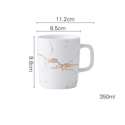 Coffee Mugs Marble Gold Inlay